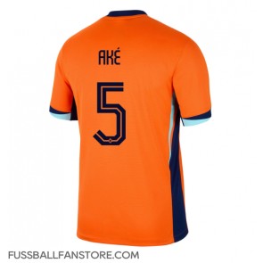 Niederlande Nathan Ake #5 Replik Heimtrikot EM 2024 Kurzarm